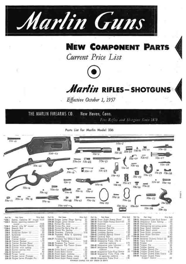 marlin 1957 parts