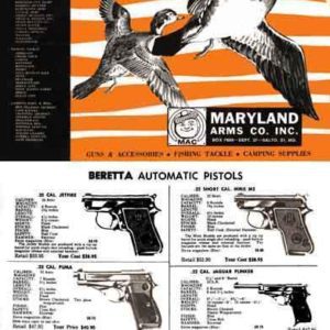 Maryland Arms 1964-65 Gun Catalog, Baltimore, MD
