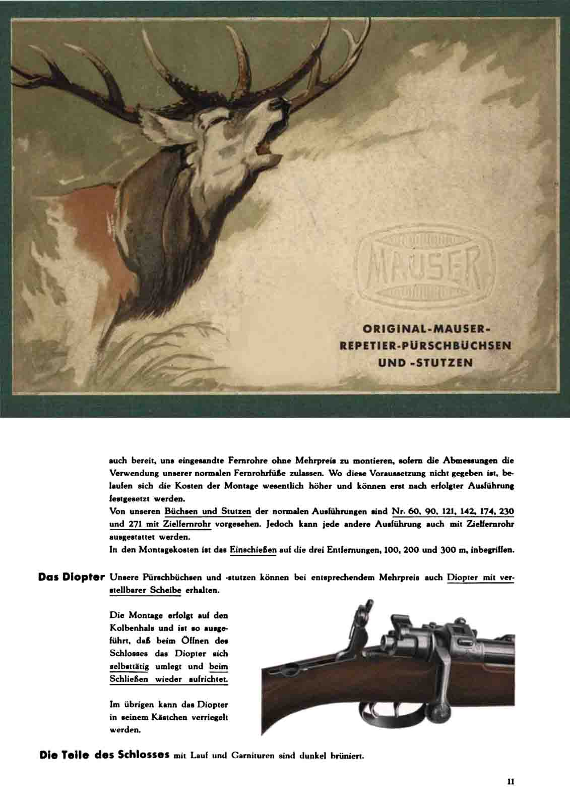 Mauser 1937 Repetier-PÃ¼rschbÃ¼chsen und -Stutzen - GB-img-0