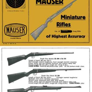 Mauser 1930 circa Original .22 cal. Miniature Rifles