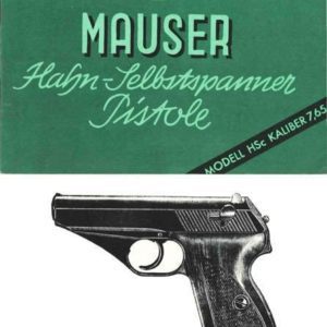 Mauser HSc Pistol Manual (German)