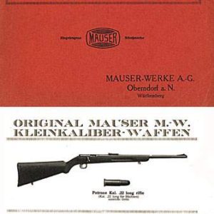 Mauser 1925 Waffen M.-W. Kleinkaliber-Präzisions-Waffen- Manual