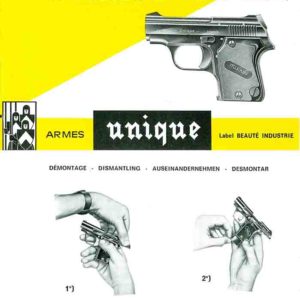 Manufacture d'Armes des Pyrennes- Unique Mikros 6.35mm Pistol- Manual