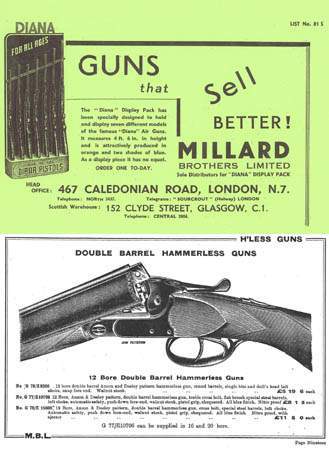 Millard Brothers 1930- London, Glasgow Gun Catalog - GB-img-0