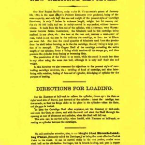 New National Revolver 1864 Flyer- Manual