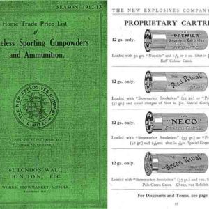 New Explosives Co. 1912-1913 Ammunition Catalogue