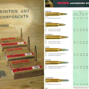 Norma 1966 Ammunition and Components Catalog