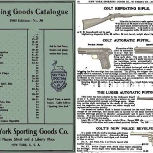 New York Sporting Goods 1905 Catalog