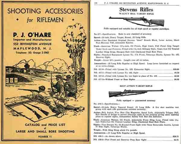 PJ O'Hare 1937 Shooting Accessories Catalog - GB-img-0