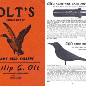 Olt's 1947 Famous Game Bird Callers Catalog