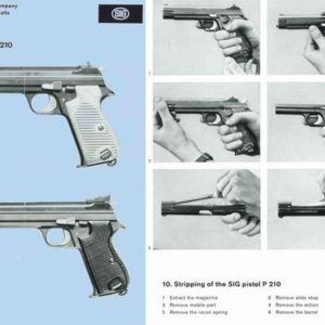 SIG P210 Pistols Catalog and Manual