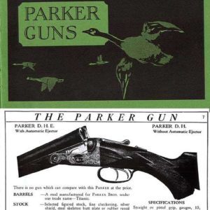 Parker 1932 Gun Catalog and Prices