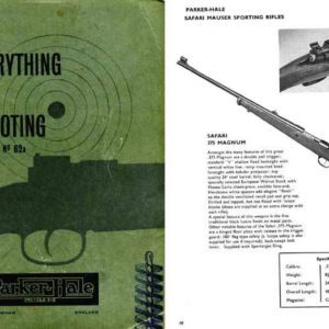 Parker Hale 1962 Guns and Accessories Catalog