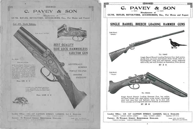 C. Pavey 1920  Gun Catalog - London, England - GB-img-0