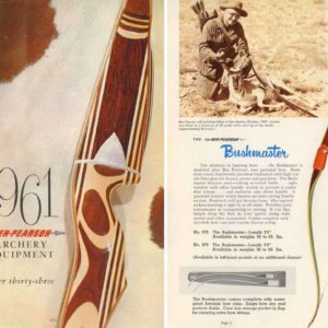Ben Pearson 1961 Archery Catalog