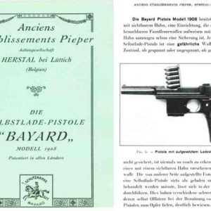 Pieper Bergman M1908 Pistol- Manual