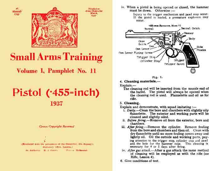 Enfield/Webley .455 Revolver/Pistol 1937 British Arms Training- GB-img-0