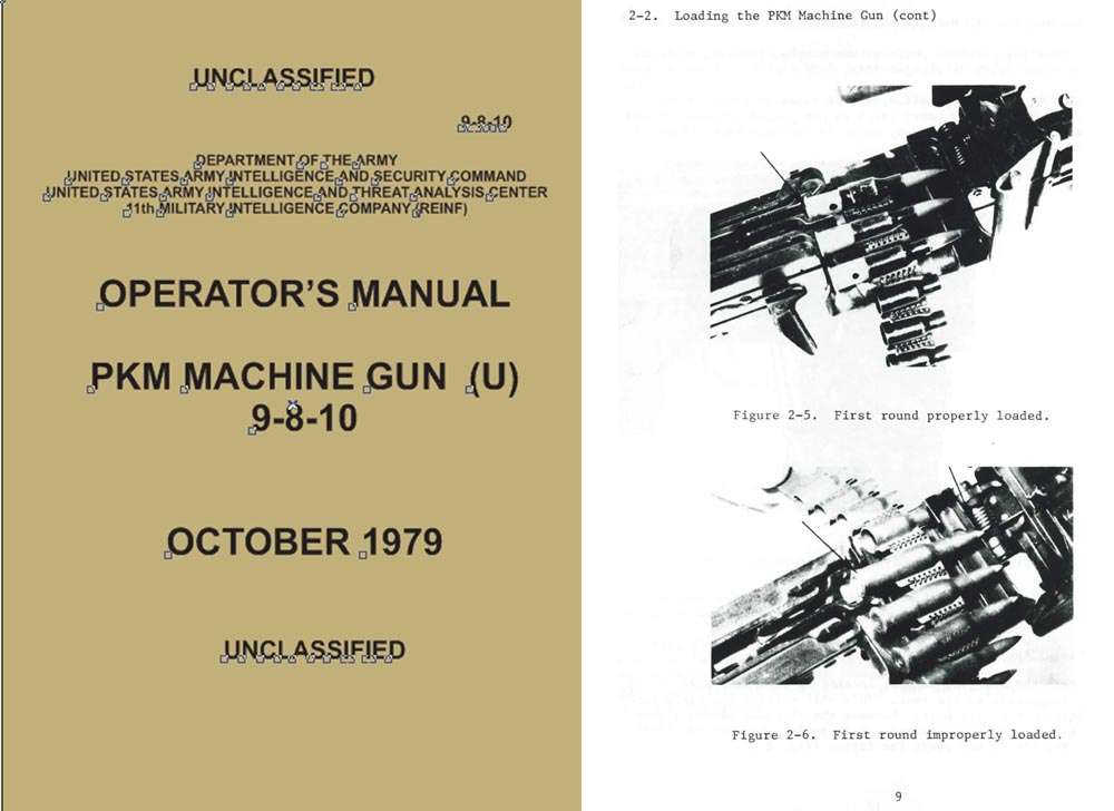PKM 1979 Machine Gun Operators Manual - GB-img-0