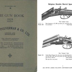 Martin Pulverman 1929 Gun Book-Birmingham, England