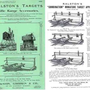 Ralston Targets and Accessories 1906, Glasgow, Scotland