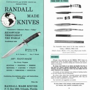 Randall Made Knives 1967 Catalog