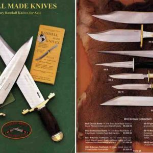 Randall Made Knives 1985 Circa Sales Catalog