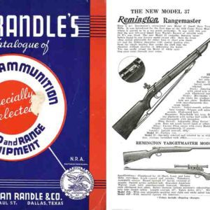 Thurman Randle's Gun Catalogue of 1938, Dallas, TX.