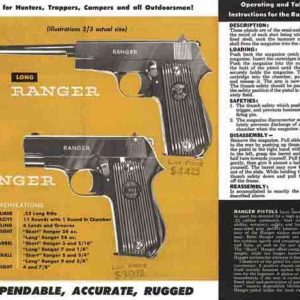 Firearms International 1955 Circa Ranger Pistol/Rifle Flyer