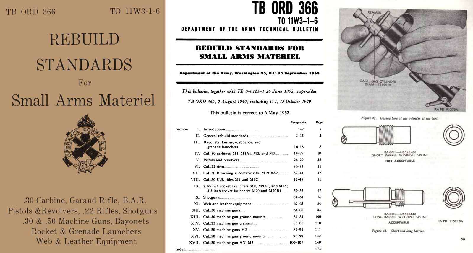 Rebuild Standards-1953-BAR, M1, Pistols, Revolvers, MGs etc.- GB-img-0