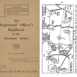 Regimental 1943 Officer's Handbook- UK about German Army- Manual