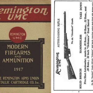 Remington 1917 UMC Guns and Ammunition Catalog
