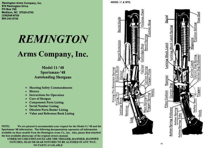 Remington Model 11- '48 Manual - GB-img-0