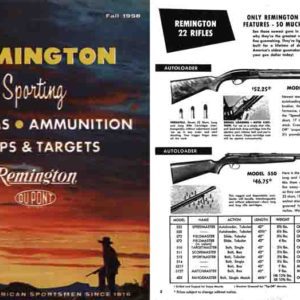 Remington 1958 Sporting Firearms Catalog