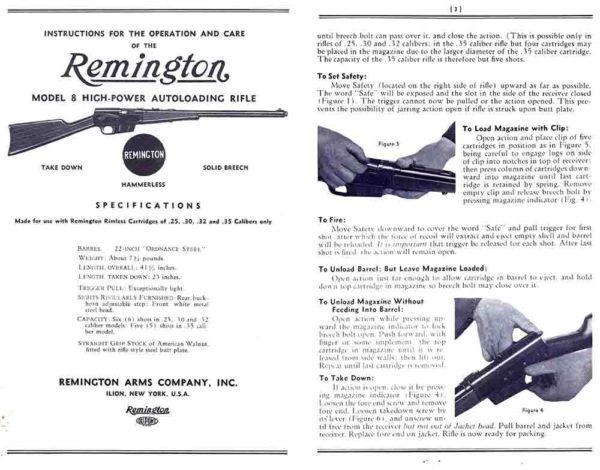 remington model 8 manual