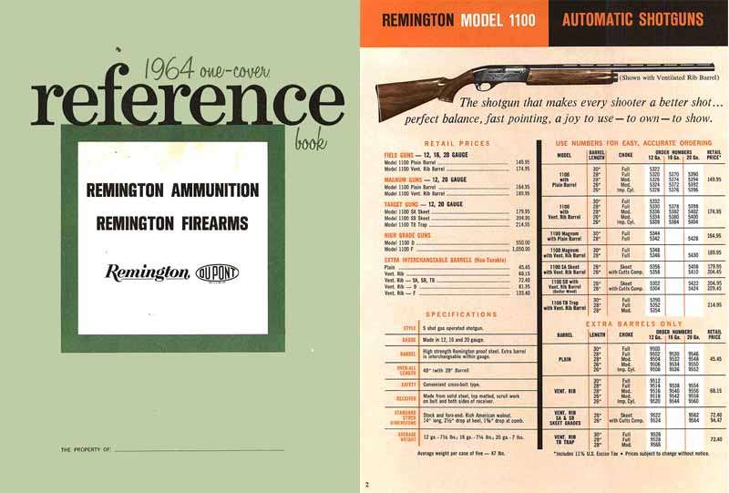 Remington 1964 Gun Product Reference Manual - GB-img-0
