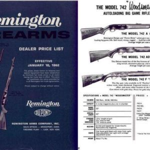Remington 1962 Arms Price List