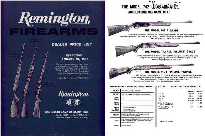 Remington 1962 Arms Price List - GB-img-0