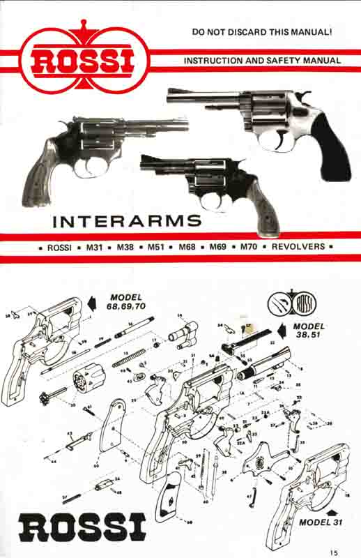 Parts and accessories for your Rossi Rifles and Revolvers.