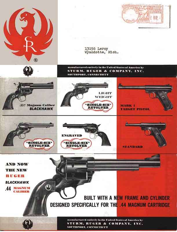 Sturm Ruger 1956 Gun Catalog - GB-img-0