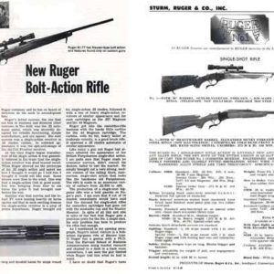 Ruger 1968 Model M77 Rifle- Outdoor Life Reprint