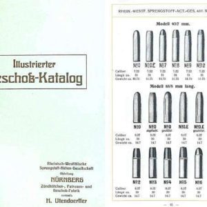 RWS 1906 Rheinish Westfalischem Sprengstroff Munitions