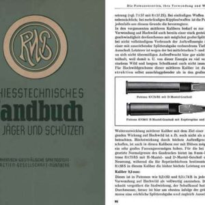 RWS 1940 Schiesstechnisches Handbuch Fur Jager und Schutzen
