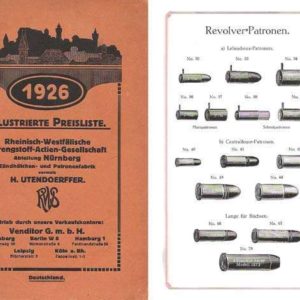 RWS 1926 Munitions Catalog