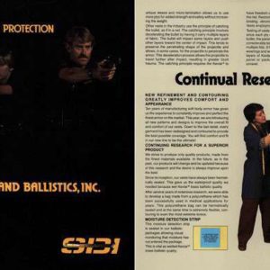 Safariland Ballistics Soft Armor 1982 Circa Catalog, Monrovia, California