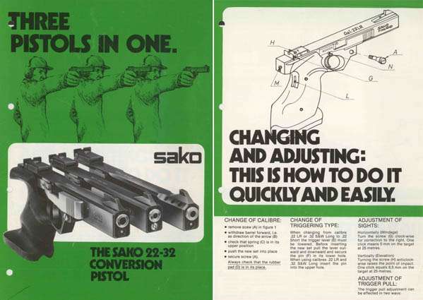 Sako 1978 - .22/.32 Pistol Manual - GB-img-0