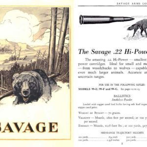 Savage 1924 circa Arms Company No. 63 Catalog