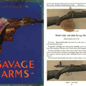Savage 1921 Arms Corporation No. 61 Catalog (later copy)