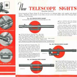 Savage 1935 Circa Rifles, Telescopic Sights Flyer