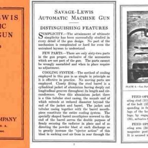 Lewis M1915 Automatic Machine Gun- Savage Arms Co.- Manual