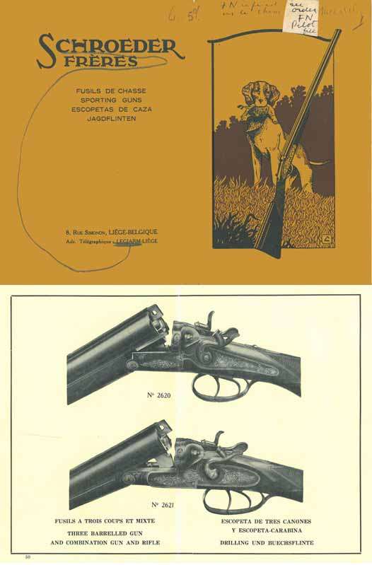Schroeder Freres 1928  Sporting Guns Catalog, Liege, Belgium - GB-img-0